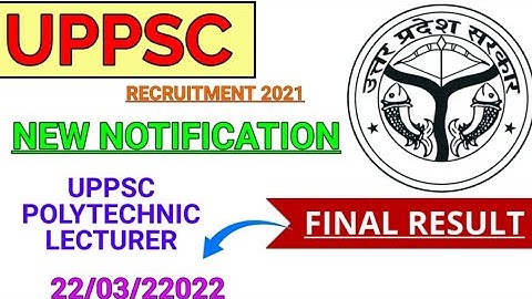 UPPSC POLYTECHNIC LECTURER EXAM RESULT IS OUT || FINAL RESULT || @Railwaysengar
