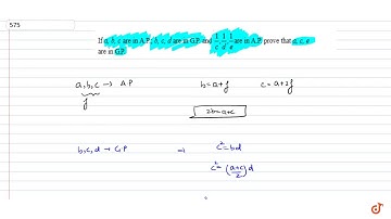 If a, b, c are in A.P., b, c, d are in G.P. and `1/c ,1/d ,1/e` are in A.P. prove that a, c, e a...