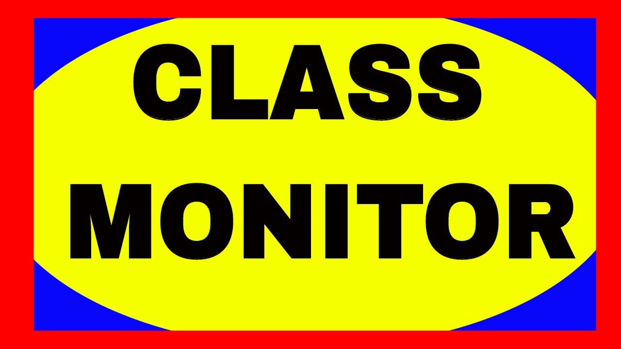 essay on class monitor