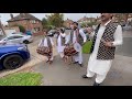 Dhol master amir gujrati ustad jaan ali khan ehsan ali  khan ameen tady ustad jaan dhol group in uk