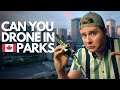 Can you drone in banff  droning in canadian national parks