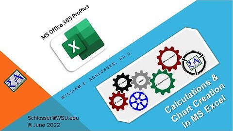 Calculations & Chart Creation in MS Excel for Climate