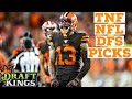 Draftkings NFL DFS Picks | TNF Showdown Slate | Browns vs Bengals