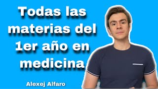 ¿Qué materias se ven en el primer año de medicina? (Incluye recomendación de libros)