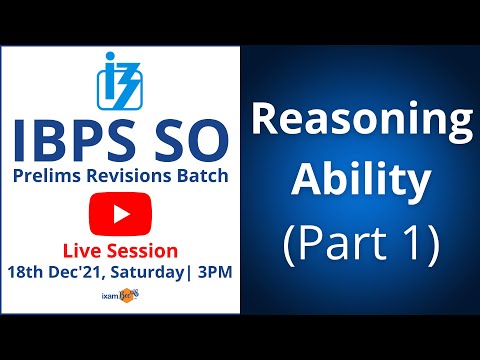 IBPS SO Prelims Revision Batch  | Reasoning Important Questions  | By Anshul Malik