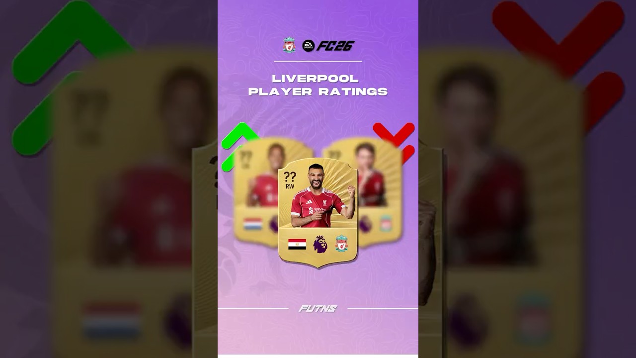📊🔥 Liverpool Player Ratings in FC 26! #liverpool #fc26
