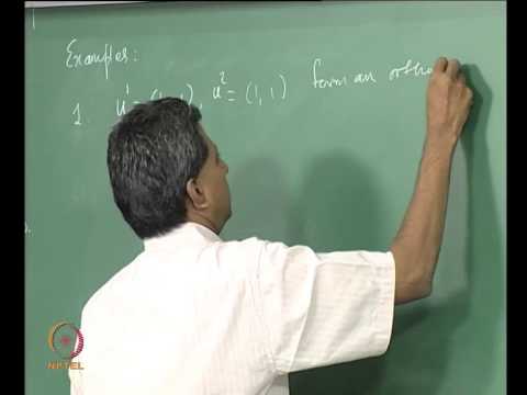 Mod-11 Lec-40 Norms on Vector spaces. The Gram-Schmidt Procedure I