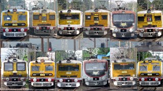 [30 in 1] Amazing multicolored different model EMU local trains at Pailta Station I INDIAN RAILWAYS