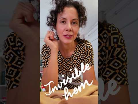 Invisible stitch on your sewing machine #sewing #sew #sewingtutorial #tips #sewinghacks