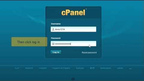 How to Login to Cpanel