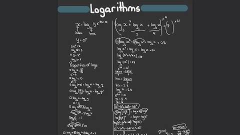 Cape Pure Math Logarithms