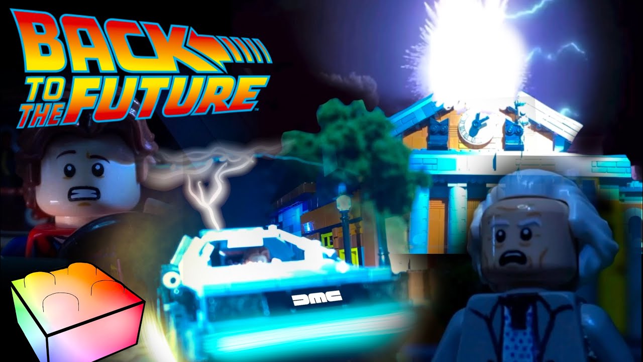 Back To The Future Clocktower strike scene-IN LEGO!! #brickfilmday2024