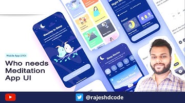E-02 - Who needs Meditation App UI  - Flutter Speed Code