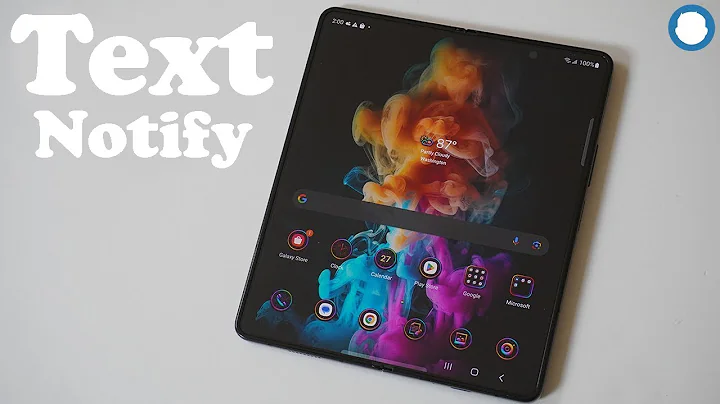 Samsung Galaxy Z Fold 6 - How To Enable / Disable Text Notification Pop Ups