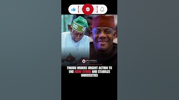 President Bola Ahmed Tinubu / Academic Staff Union of Universities (ASUU) strike resolution.