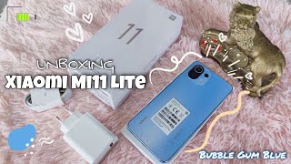 Aesthetic Unboxing: Xiaomi Mi11 Lite Bubblegum Blue (Hands on, camera, specs, set-up)
