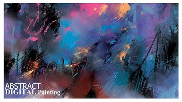 Abstract painting | easy to make | painting tutorial | painting techniques | landscape | digital art