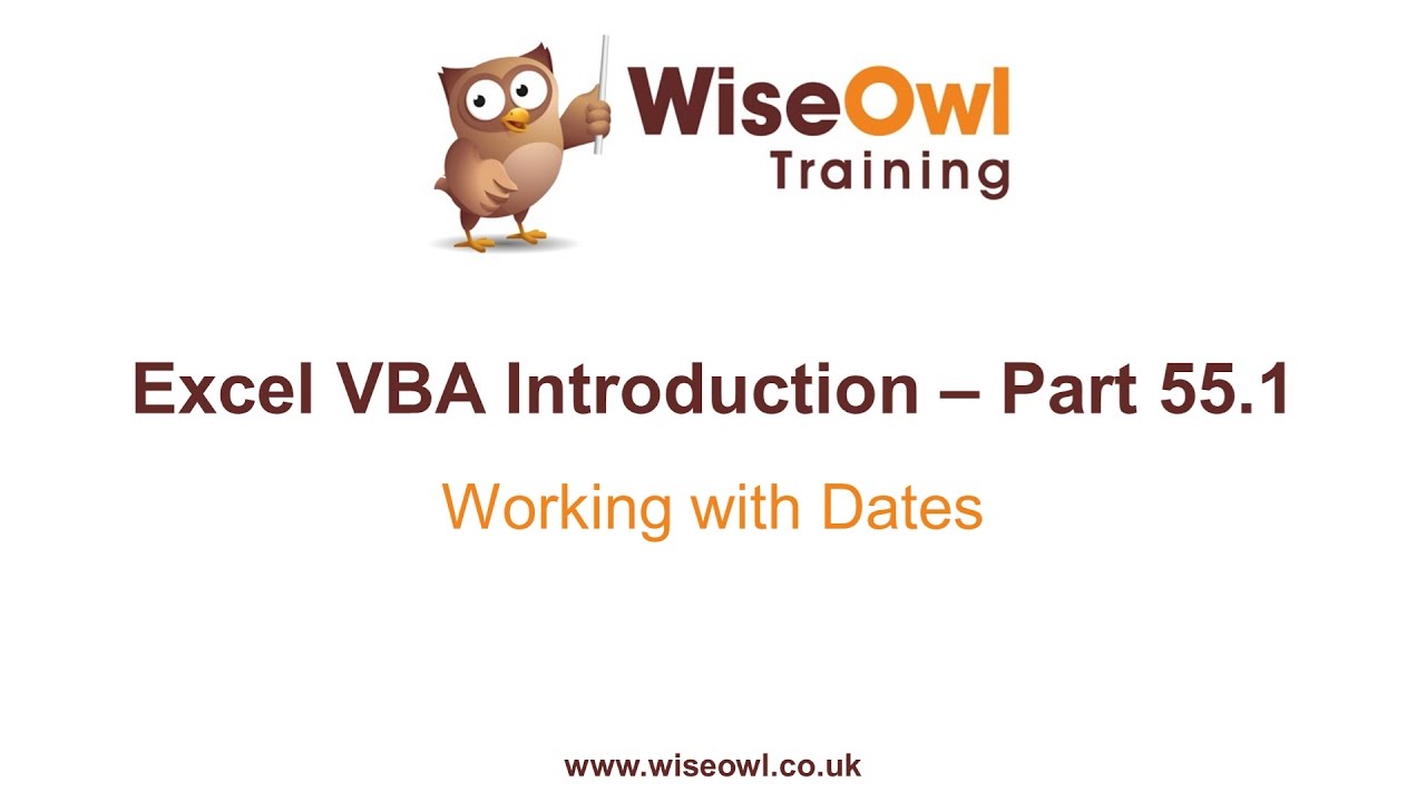 Update Excel VBA Introduction Part 55.1 - Working with Dates