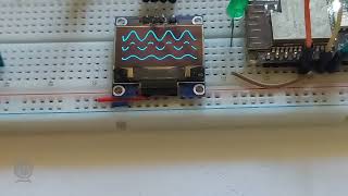 ESP32-C3 Sound Reactive FFT Sine Wave Visualizer