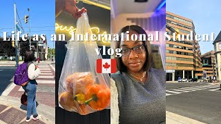 A DAY IN MY LIFE AS AN INTERNATIONAL STUDENT IN CANADA VLOG🇨🇦