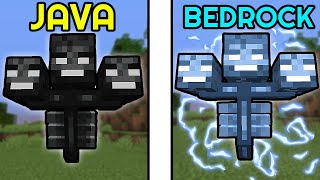 Beating the WITHER in BEDROCK EDITION.