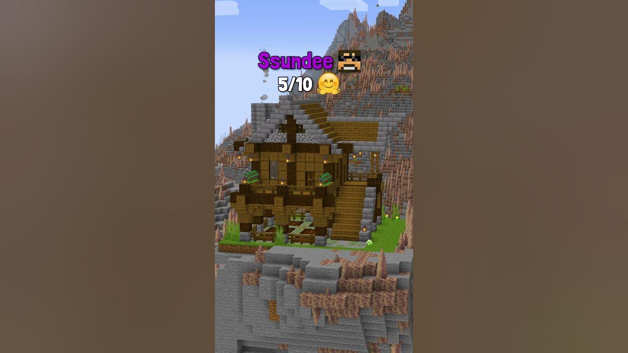 Building Houses By Different Youtubers🤯 (Mingle Game Song)