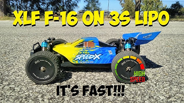 XLF F16 1/14 Scale Buggy 3S Lipo Speed Run - It
