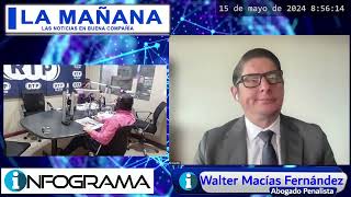 La Mañana en RTP 96.5 e InfogramaTV  (Walter Macías Fernández)