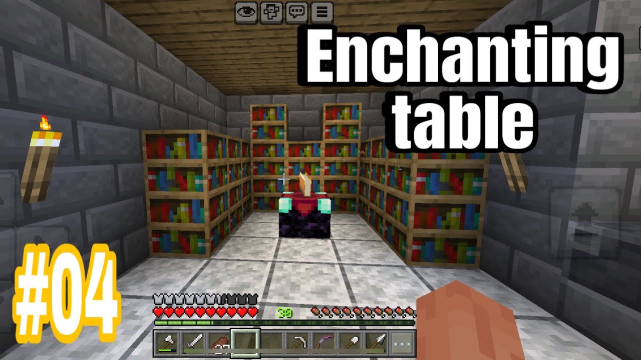 Minecraft | ធ្វើកន្លែង Enchanting table - part04
