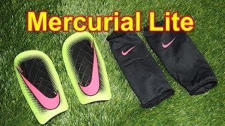 atraer aquí puente Nike Mercurial Lite 2014 Shin Guards Review - YouTube