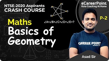 Basics of Geometry Part- 2 | Crash Course | Maths | Class 9th & 10th | Asad Sir | Career Point-NTSE