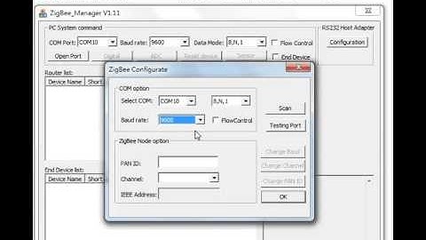 IOT-Link: Zigbee RS232 converter introduction and Zigbee Manager software setting