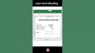 How to Calculate Loan EMI in Excel | Loan Calculator #shorts #viral