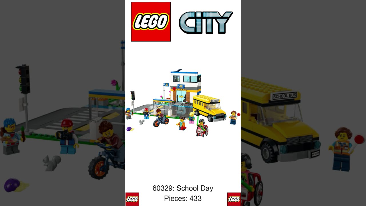 LEGO City School Day 60329 Building Kit; Toy School Playset with 2 City TV  Characters, for Kids Aged 6 and up (433 Pieces)