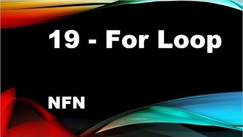 java tutorials urdu NFN 19   for loop
