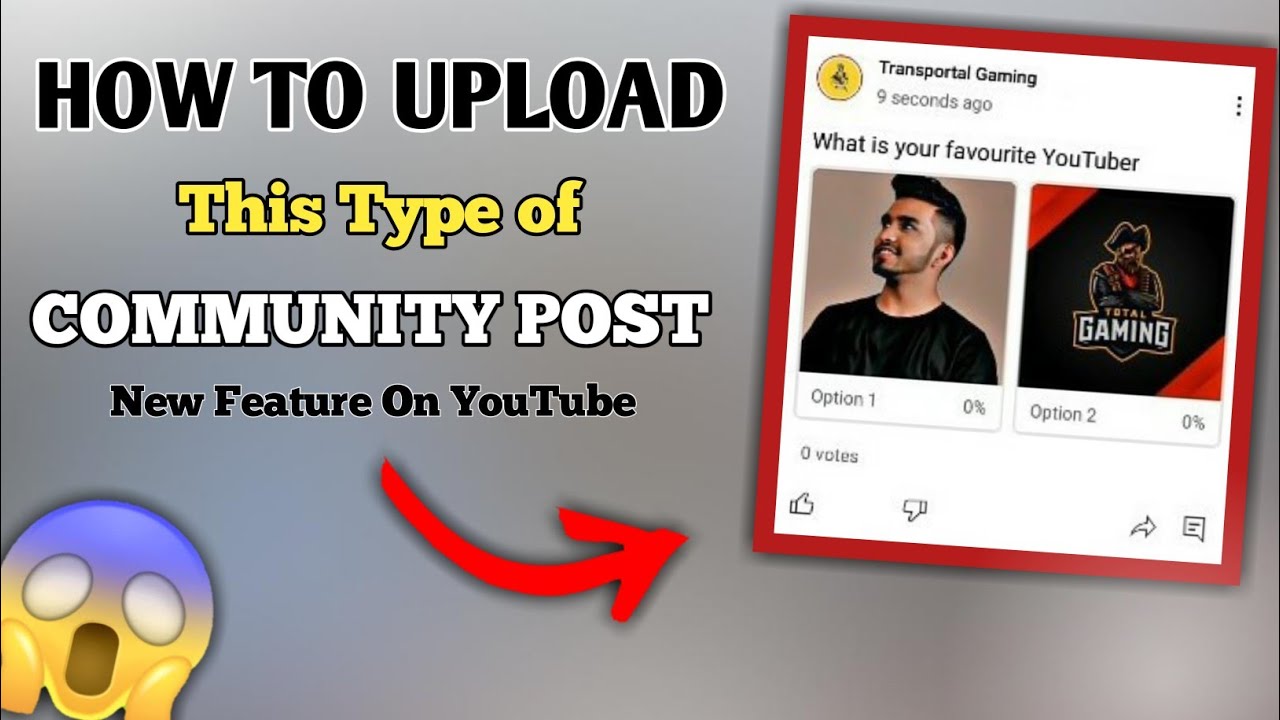 How to Create Community post vote pole with Image New Feature 2022