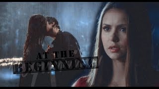 at the beginning | damon & elena