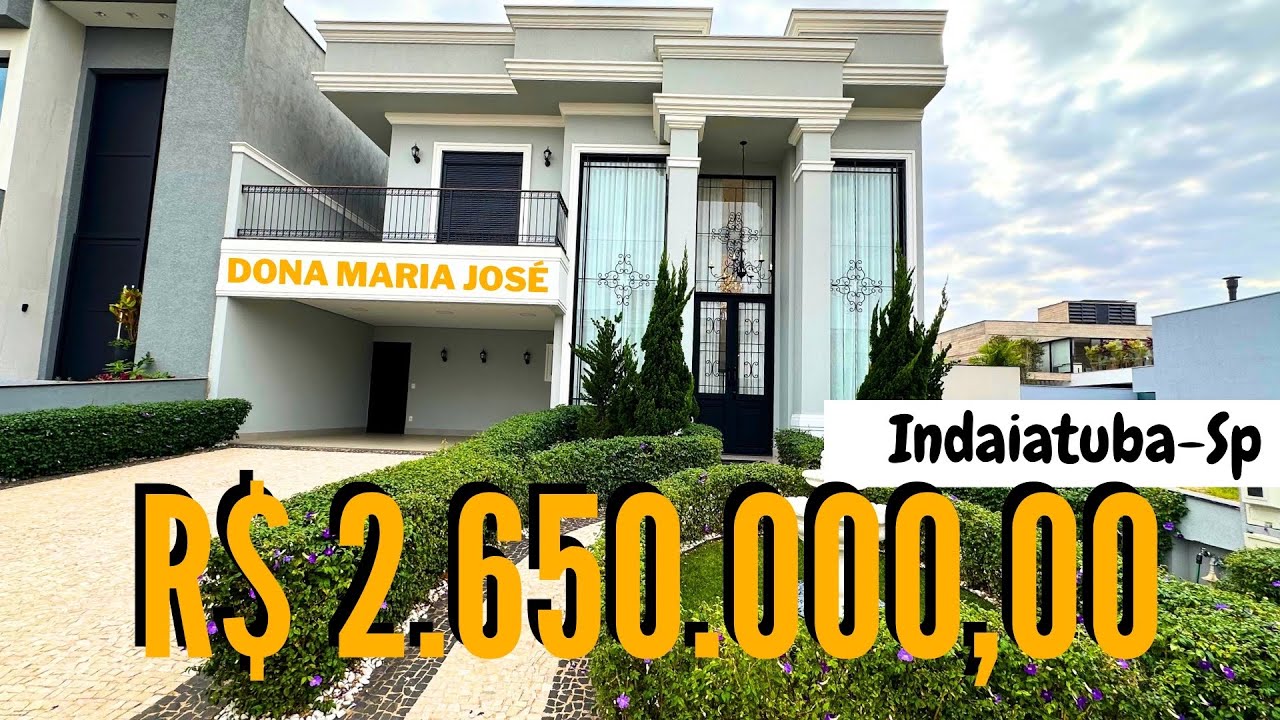 😱PORTEIRA FECHADA!! SOBRADO A VENDA COM 3 SUÍTES MAIS ESCRITÓRIO NO DONA MARIA JOSÉ EM INDAIATUBA-SP