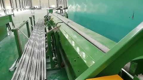 Round pipe polishing machine video