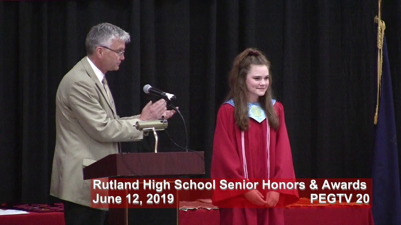 Rutland High School Senior Awards Ceremony 2019 - YouTube