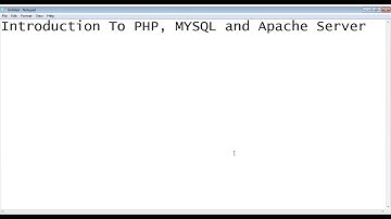 Introduction To PHP MYSQL And Apache Server In Urdu/Hindi