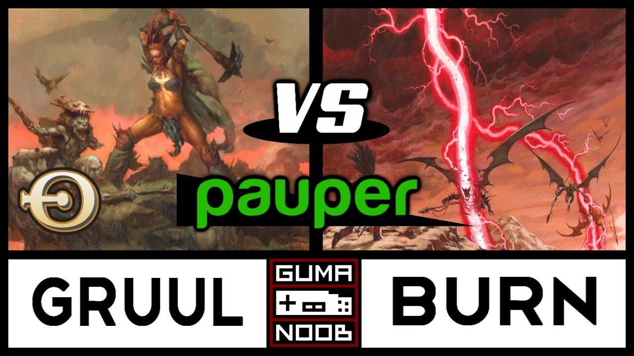 GRUUL STOMPY Vs BURN Pauper YouTube