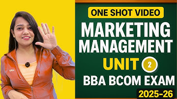 Marketing Management Unit 2 One Shot | BBA BCom | Ek Nazar Sab Cover | Niharika Ma’am