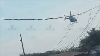 Dos helicópteros de la Guardia venezolana sobrevuelan Paraguachón