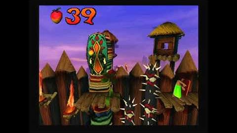 Crash Bandicoot Walkthrough PS1 Level 9: Native Fortress