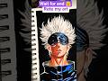 Gojo Satoru 🔥 Ultimate Anime Drawing ✏️ | Speed Art #shorts