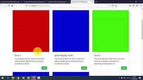 Asp.Net Dinamik Web Sitesi Yapımı - Ders 5