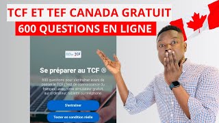 CANADA IMMIGRATION 🇨🇦  : FAIRE LE TCF BLANC GRATUITEMENT EN LIGNE (TEST DE CONNAISSANCE DU FRANÇAIS)
