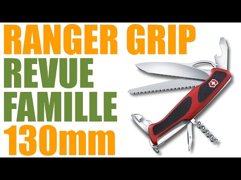 Présentation famille Victorinox Ranger Grip 130mm (57 Hunter, 61, 63, 79, 179) + comparatif 111mm
