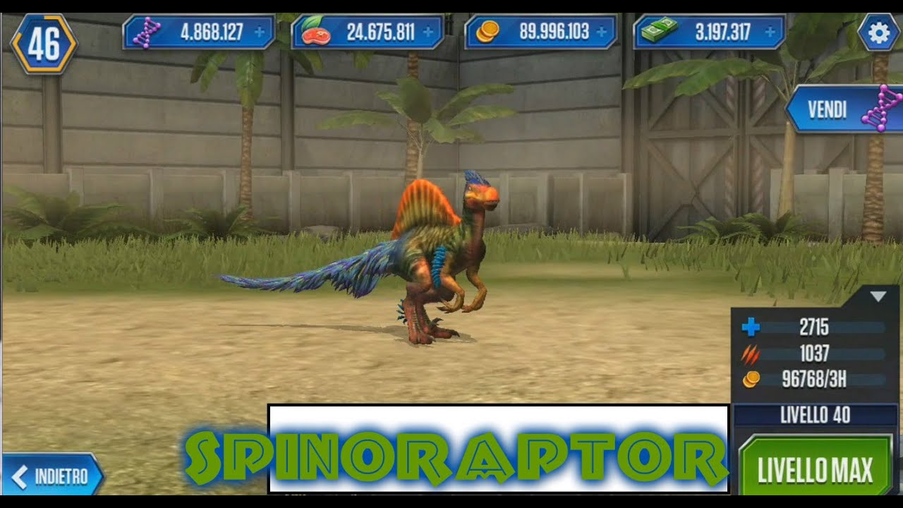 Jurassic World Level 40 Spinoraptor Youtube 